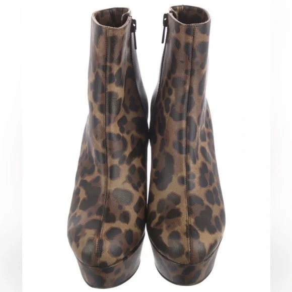 Christian Louboutin Printed Leather Booties
